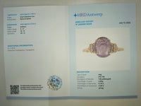 5.48 Ct Oval Cabochon Cut Natural Spinel 14K Gold Ring