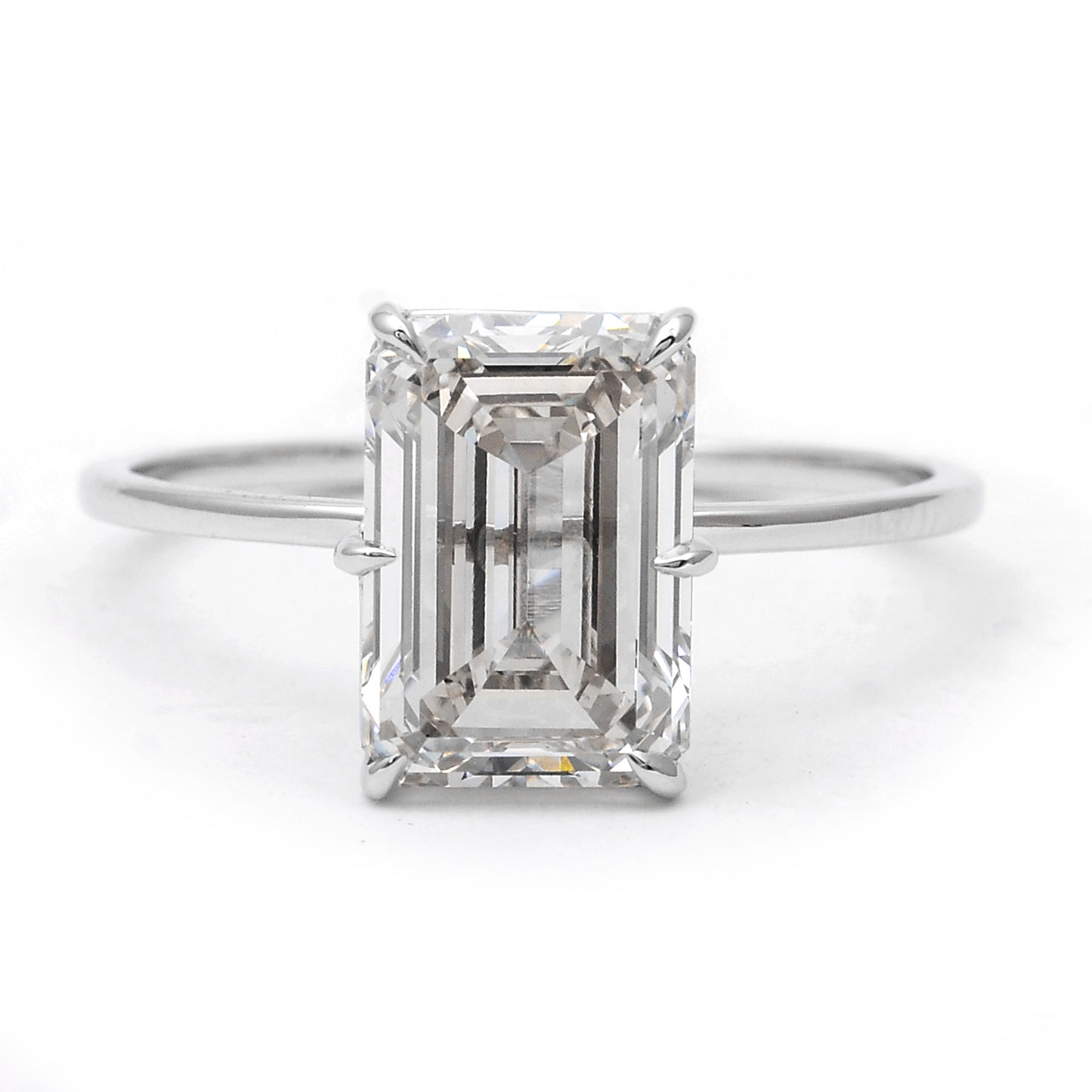 3.10 Carats Lab Grown Diamond 14K Gold Ring