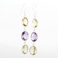 10.40 Ct Amethyst 925 Sterling Silver Earrings