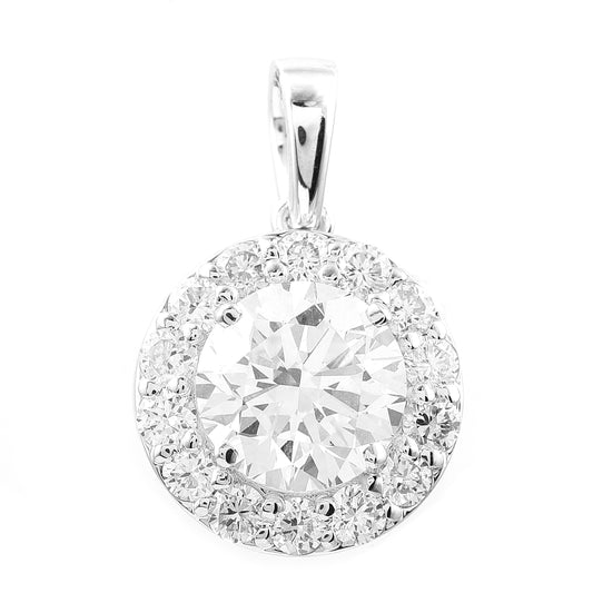 2.37 Carats Lab Grown Diamond 14K Gold Pendant