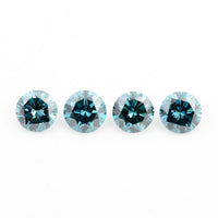 0.76 Blue Diamond Round Loose Gemstone