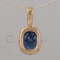1.68 Ct Oval Emerald 9K Gold Pendant