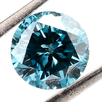 0.24 Blue Diamond Round Loose Gemstone