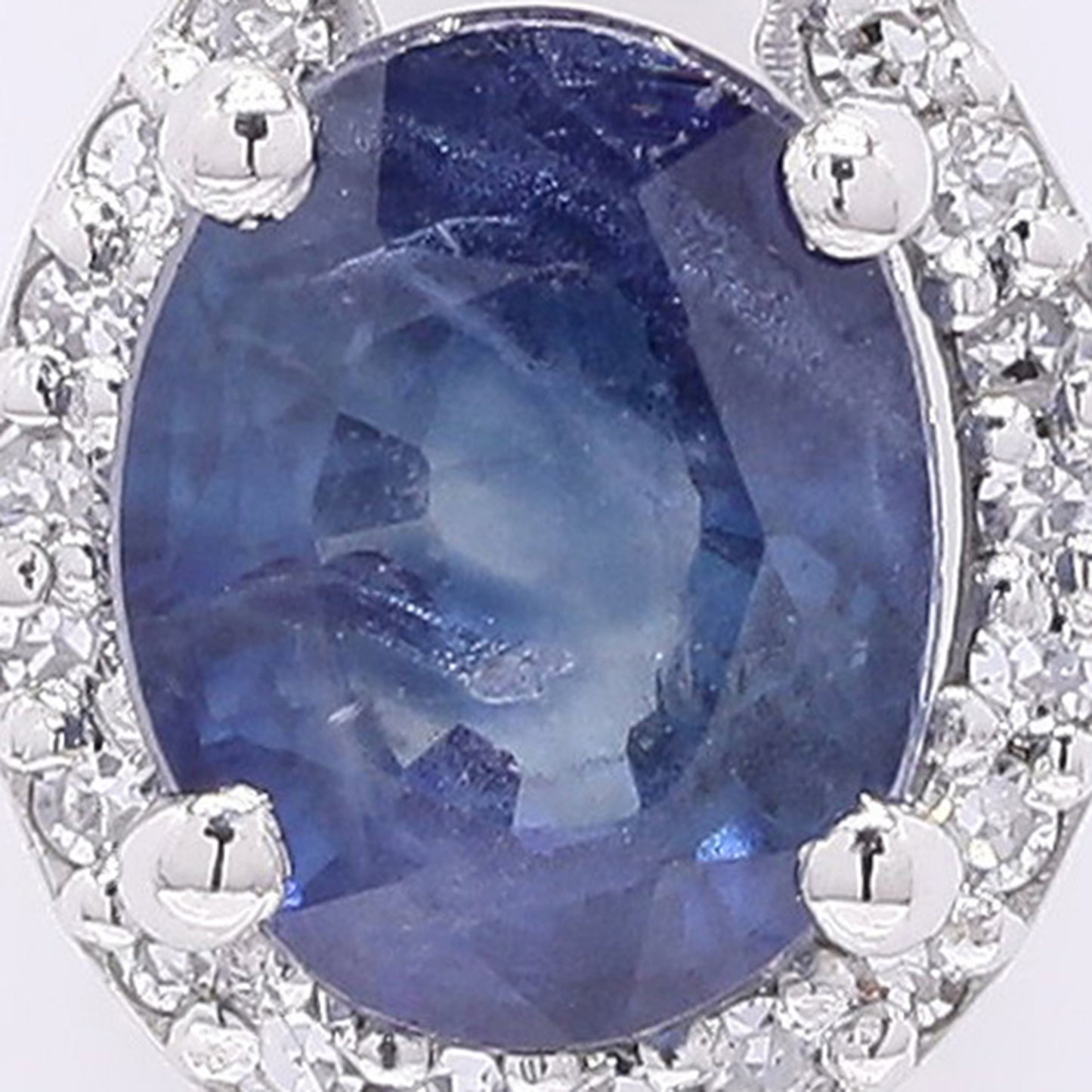 1.24 Ct Oval Mixed Cut Natural Sapphire 950 Platinum Pendant