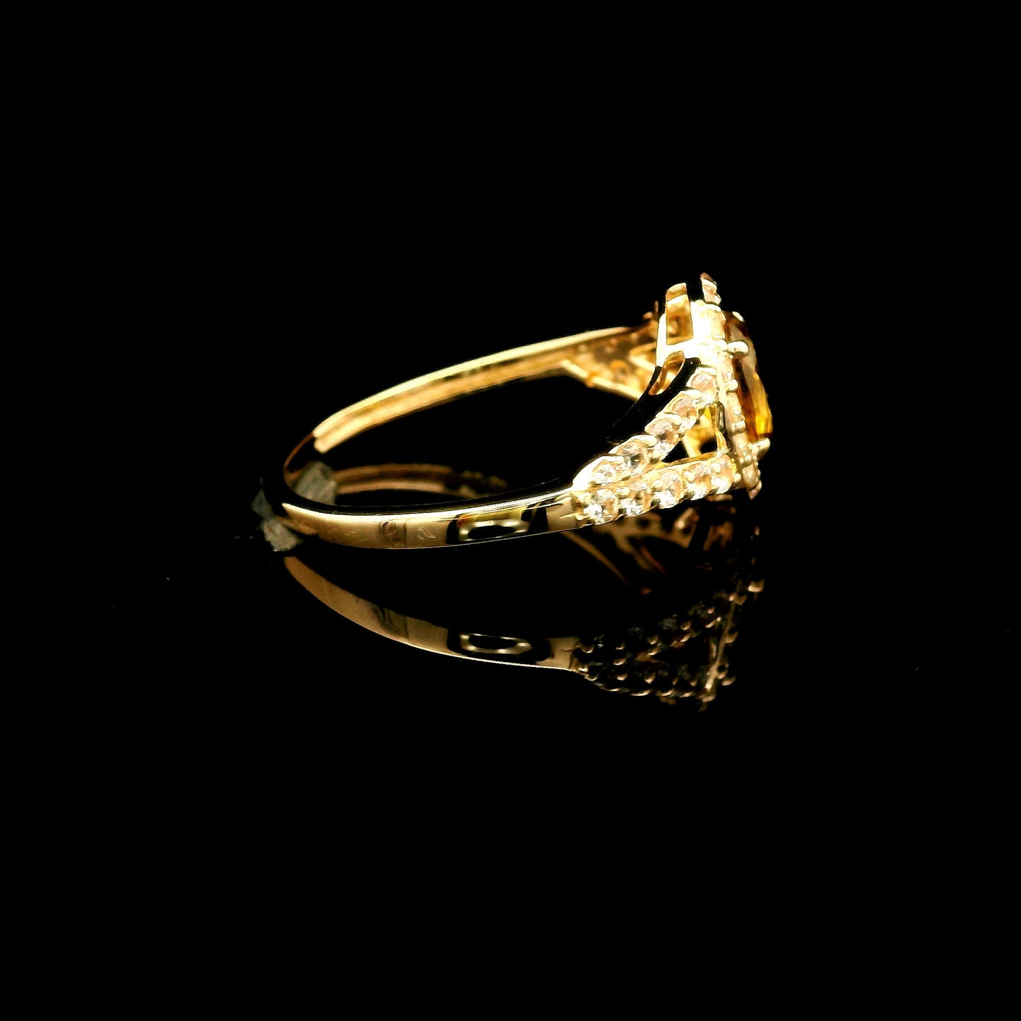 1.30 Ct Oval Tourmaline 14K Gold Ring
