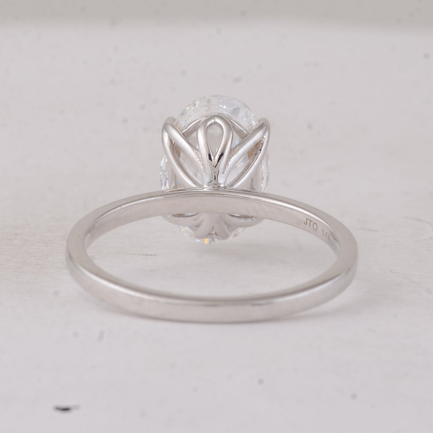 2.56 Carats Lab Grown Diamond 14K Gold Ring