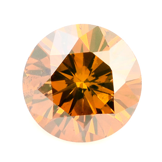 0.26 Red Diamond Round Loose Gemstone
