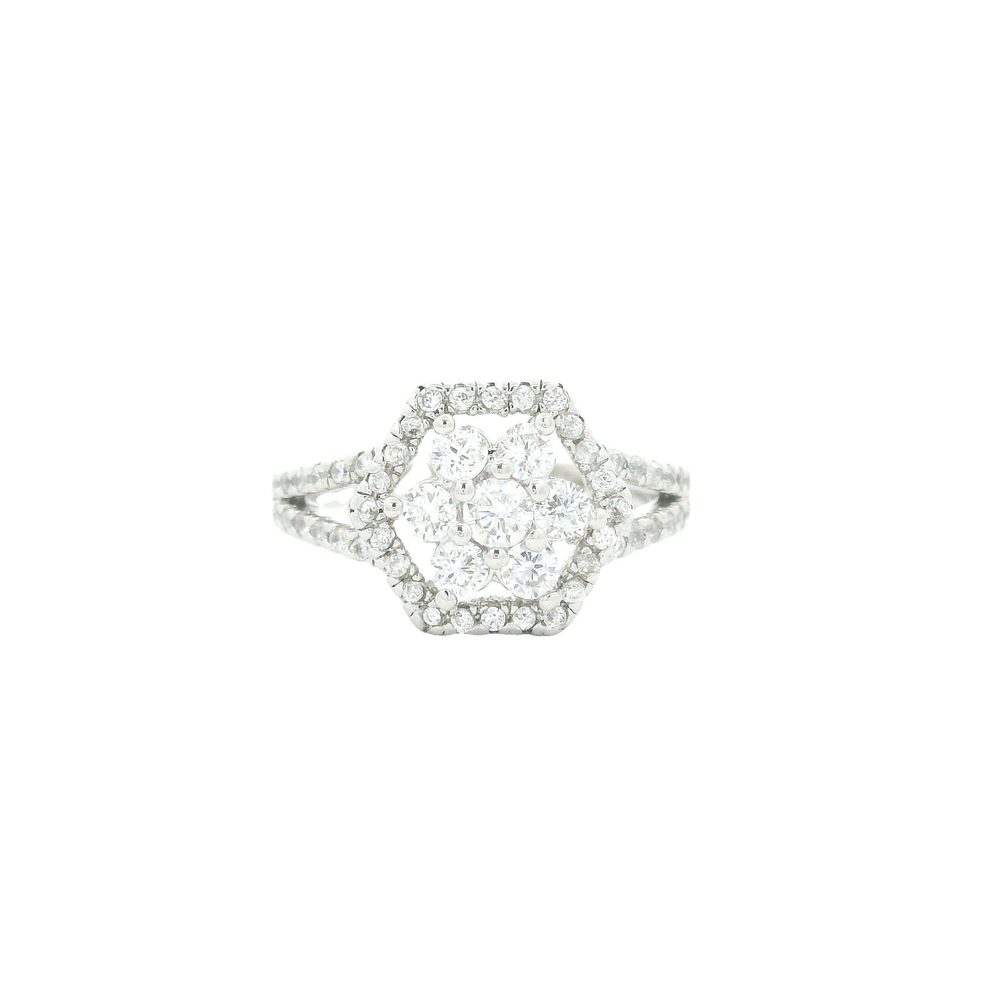 2.85 Ct Cubic Zirconia 925 Sterling Silver Ring