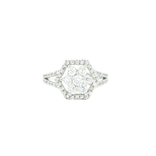 2.85 Ct Cubic Zirconia 925 Sterling Silver Ring