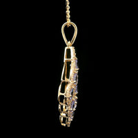 1.37 Ct Round Tanzanite 14K Gold Pendant