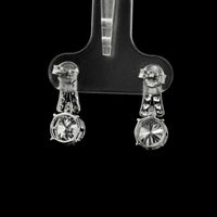 3.58 Carats Lab Grown Diamond 14K Gold Earrings