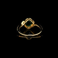 1.79 Ct Octagon Step Cut Natural Emerald 14K Gold Ring