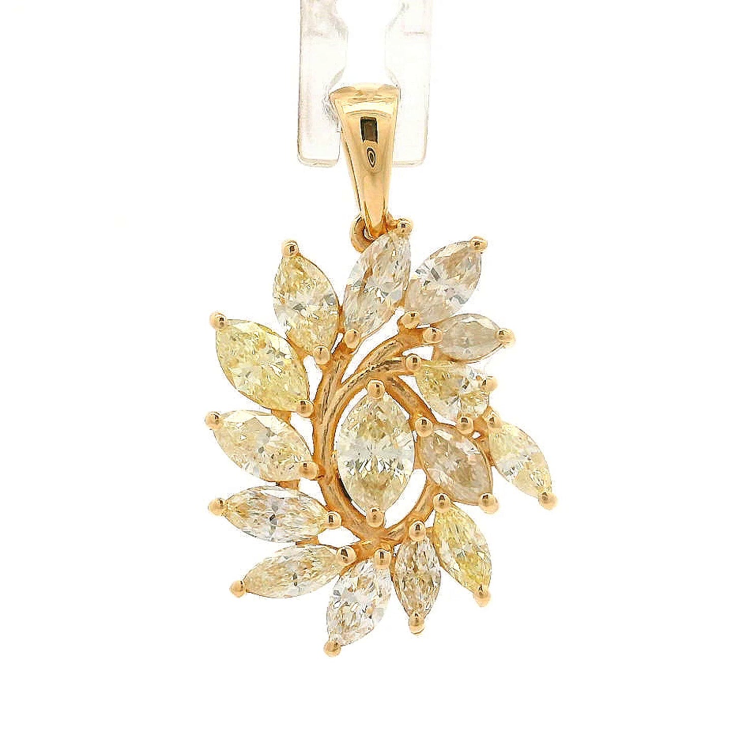 1.03 Ct Marquise Diamond 14K Gold Pendant