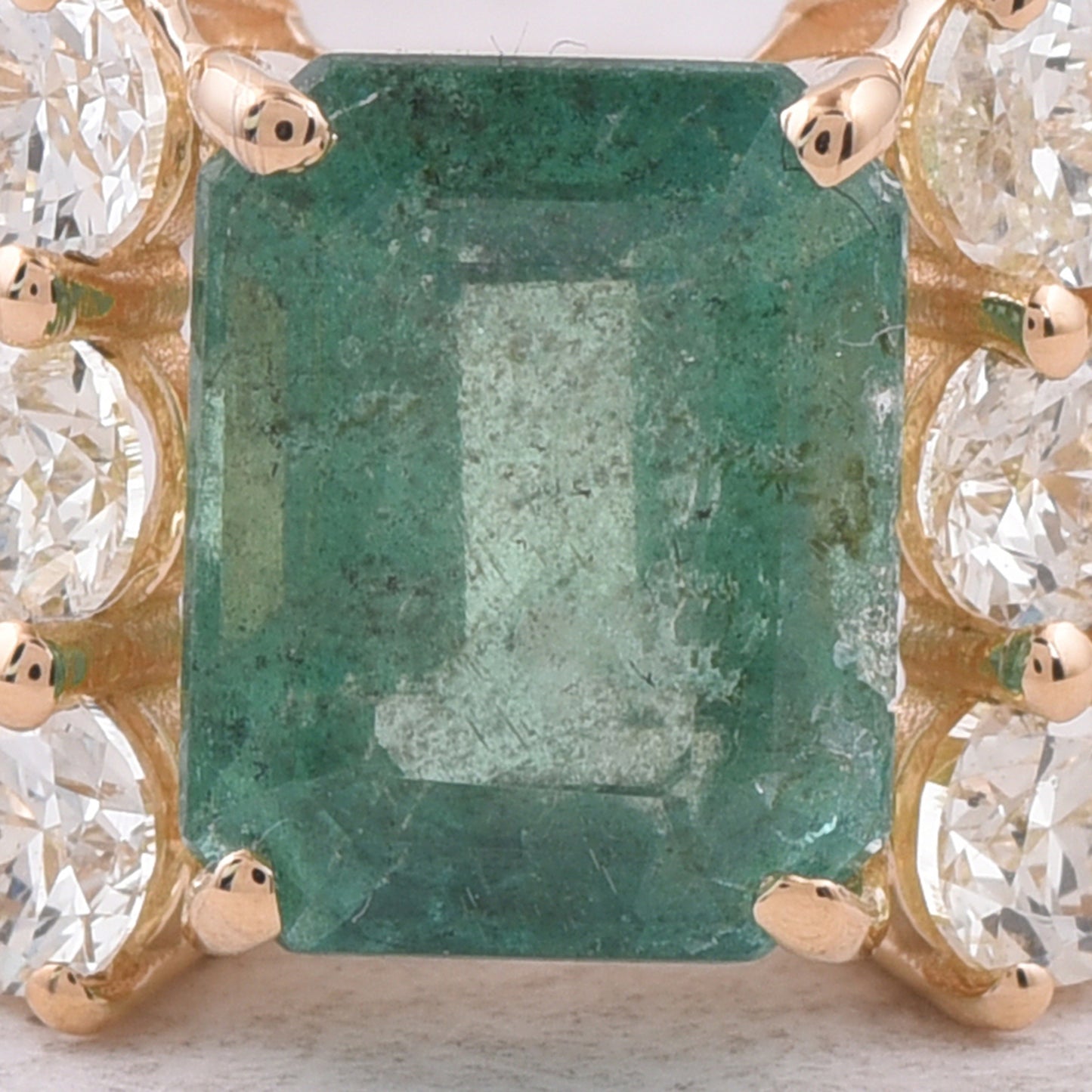 2.50 Ct Octagon Step Cut Natural Emerald 14K Gold Ring