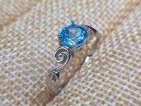 Blue Topaz 925 Sterling Silver Ring
