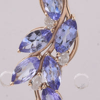 1.50 Ct Marquise Natural Tanzanite 14K Gold Pendant