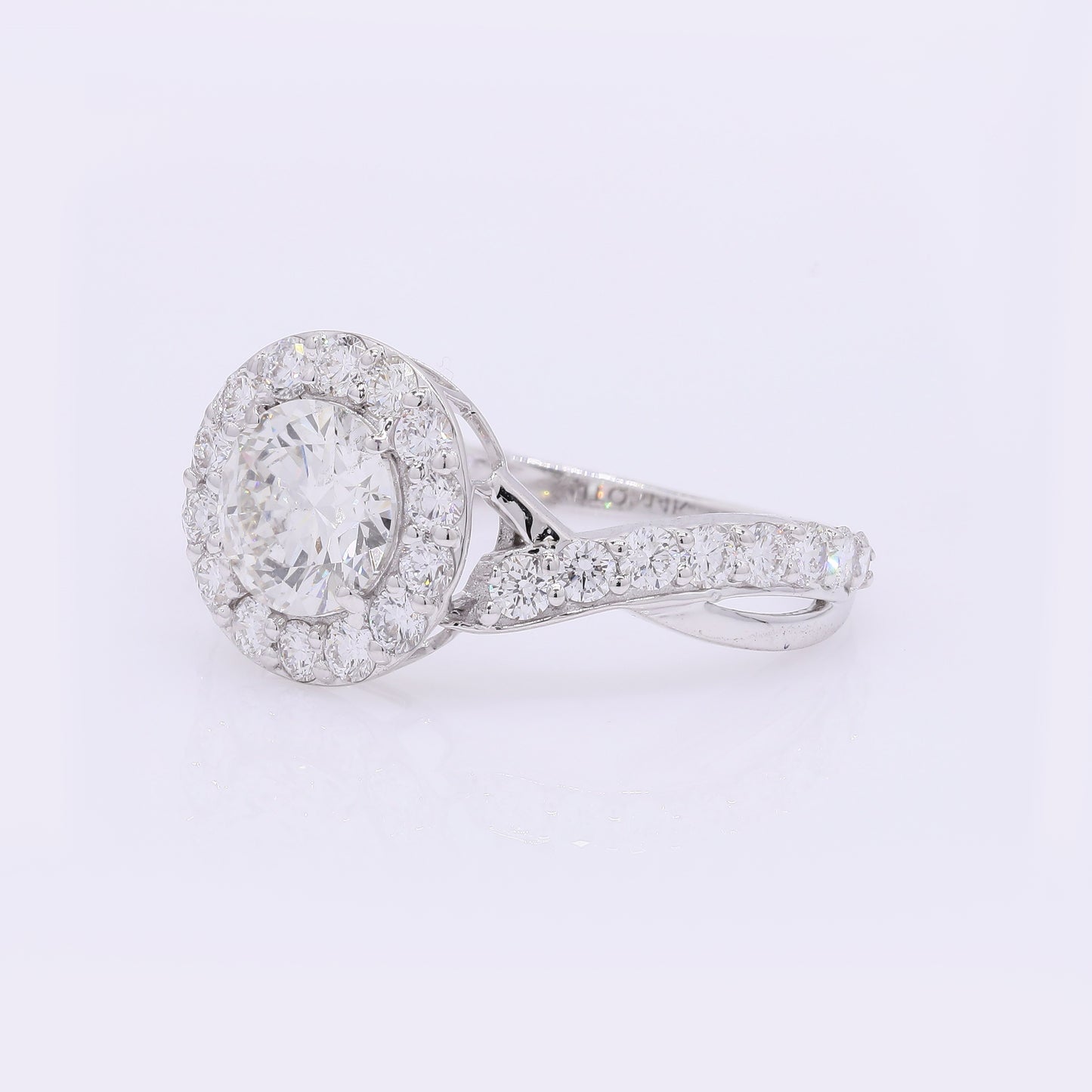 1.96 Carats Lab Grown Diamond 14K Gold Ring