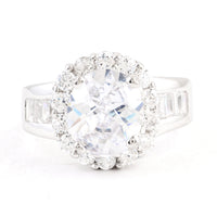 15.86 Ct Cubic Zirconia 925 Sterling Silver Ring