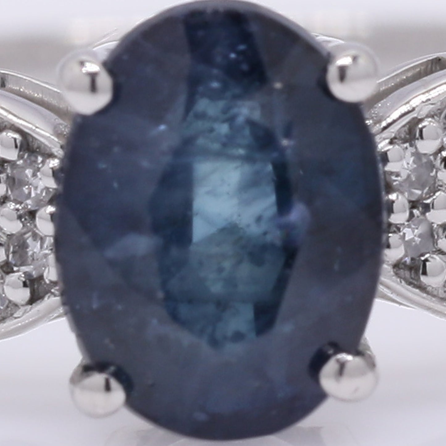 1.23 Ct Oval Mixed Cut Natural Sapphire 950 Platinum Ring