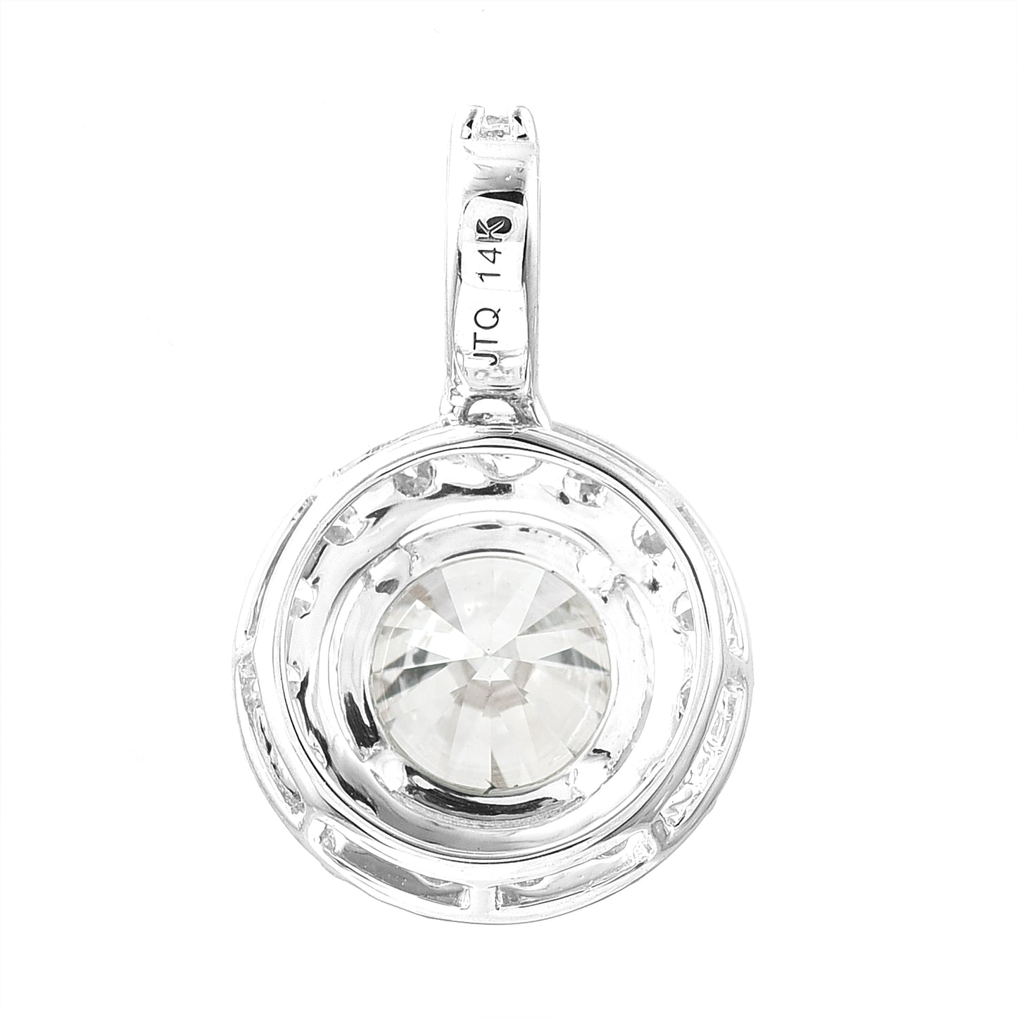 1.95 Carats Lab Grown Diamond 14K Gold Pendant