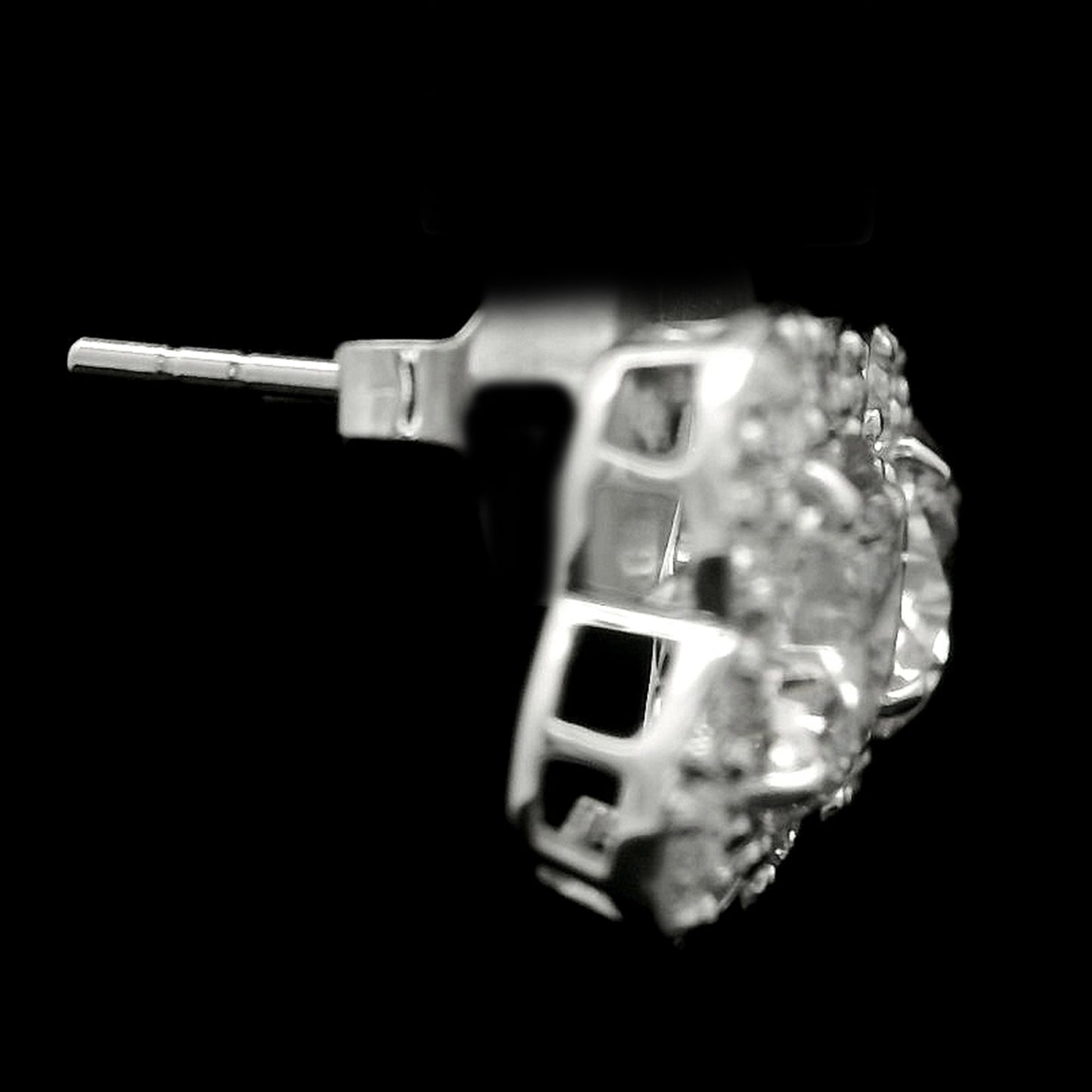 4.03 Carats Lab Grown Diamond 14K Gold Earrings
