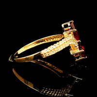 1.27 Ct Octagon Rubellite 14K Gold Ring
