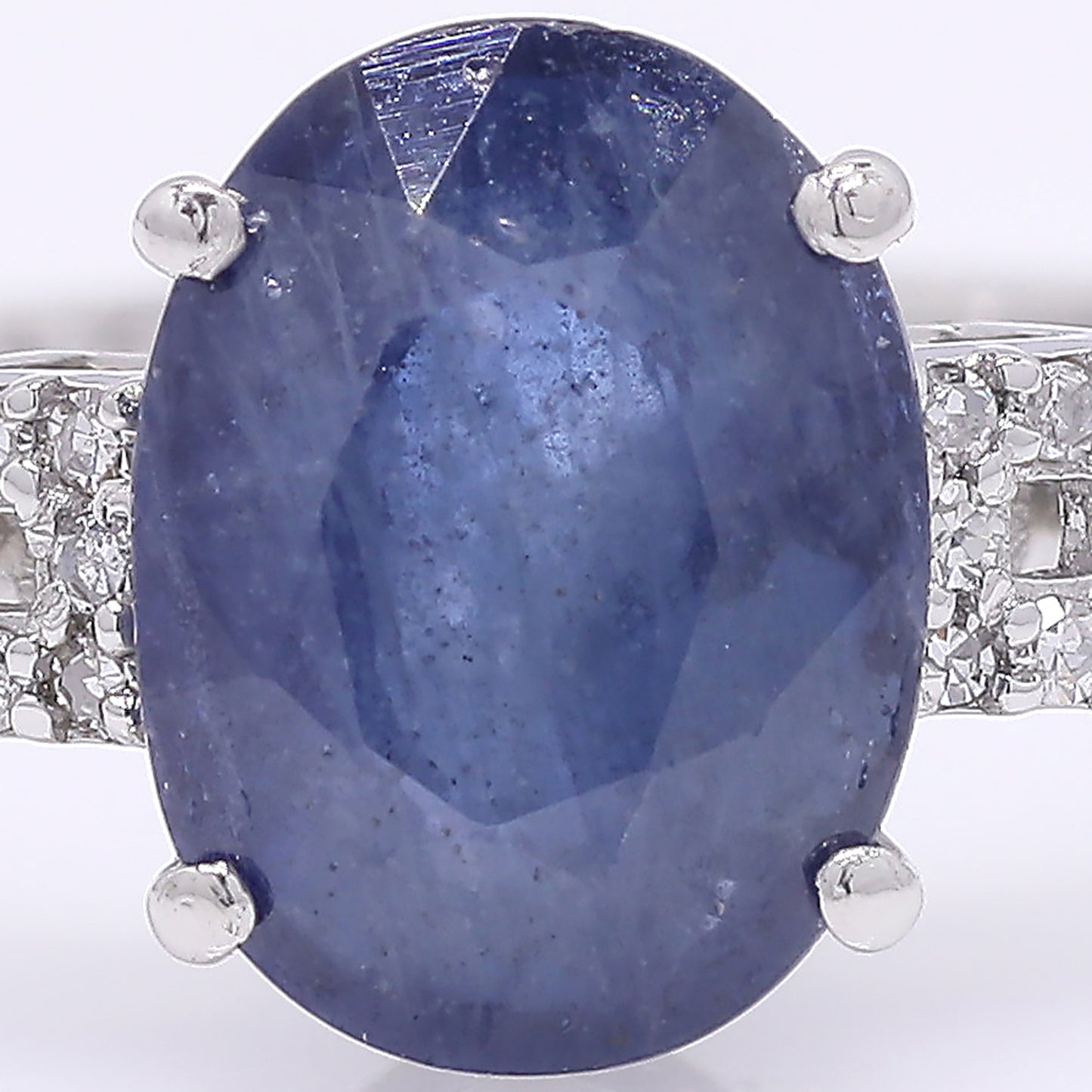 2.39 Ct Oval Mixed Cut Natural Sapphire 950 Platinum Ring