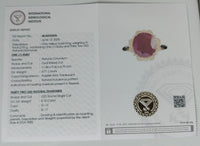 4.81 Ct Oval Mixed Cut Natural Corundum Ruby 14K Gold Ring