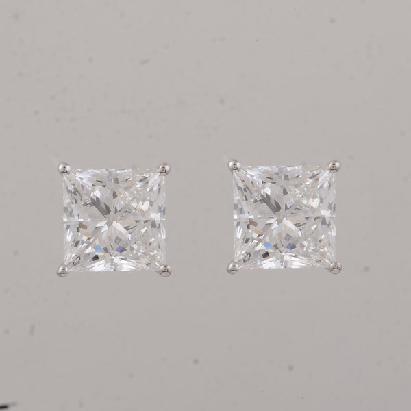 4.06 Carats Lab Grown Diamond 14K Gold Earrings