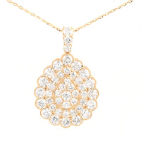 1.94 Carats Lab Grown Diamond 14K Gold Pendant