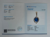 1.84 Ct Oval Natural Sapphire 14K Gold Pendant