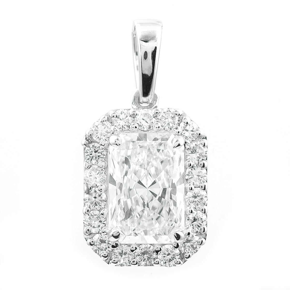 2.39 Carats Lab Grown Diamond 14K Gold Pendant