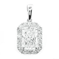 2.39 Carats Lab Grown Diamond 14K Gold Pendant