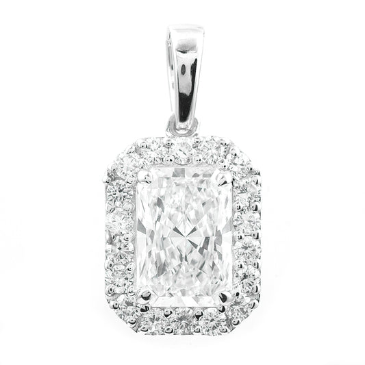 2.39 Carats Lab Grown Diamond 14K Gold Pendant
