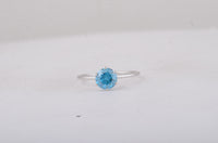 1.05 Carats Blue Lab Grown Diamond 14K Gold Ring