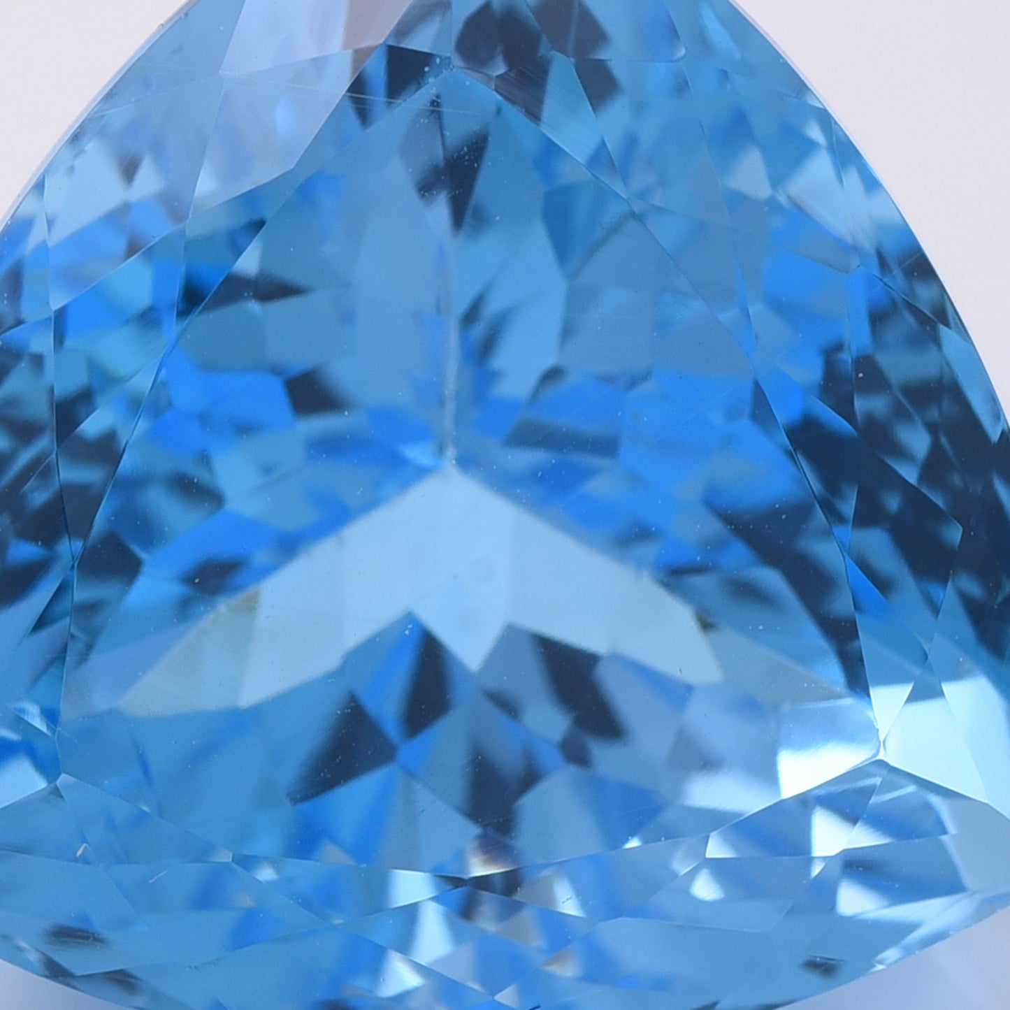 43.01 Natural Topaz Blue Topaz Triangular Mixed Cut Gemstone