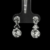4.44 Ct Round Lab Grown Diamond 14K Gold Earrings