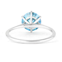 2.03 Carats Blue Lab Grown Diamond 14K Gold Ring