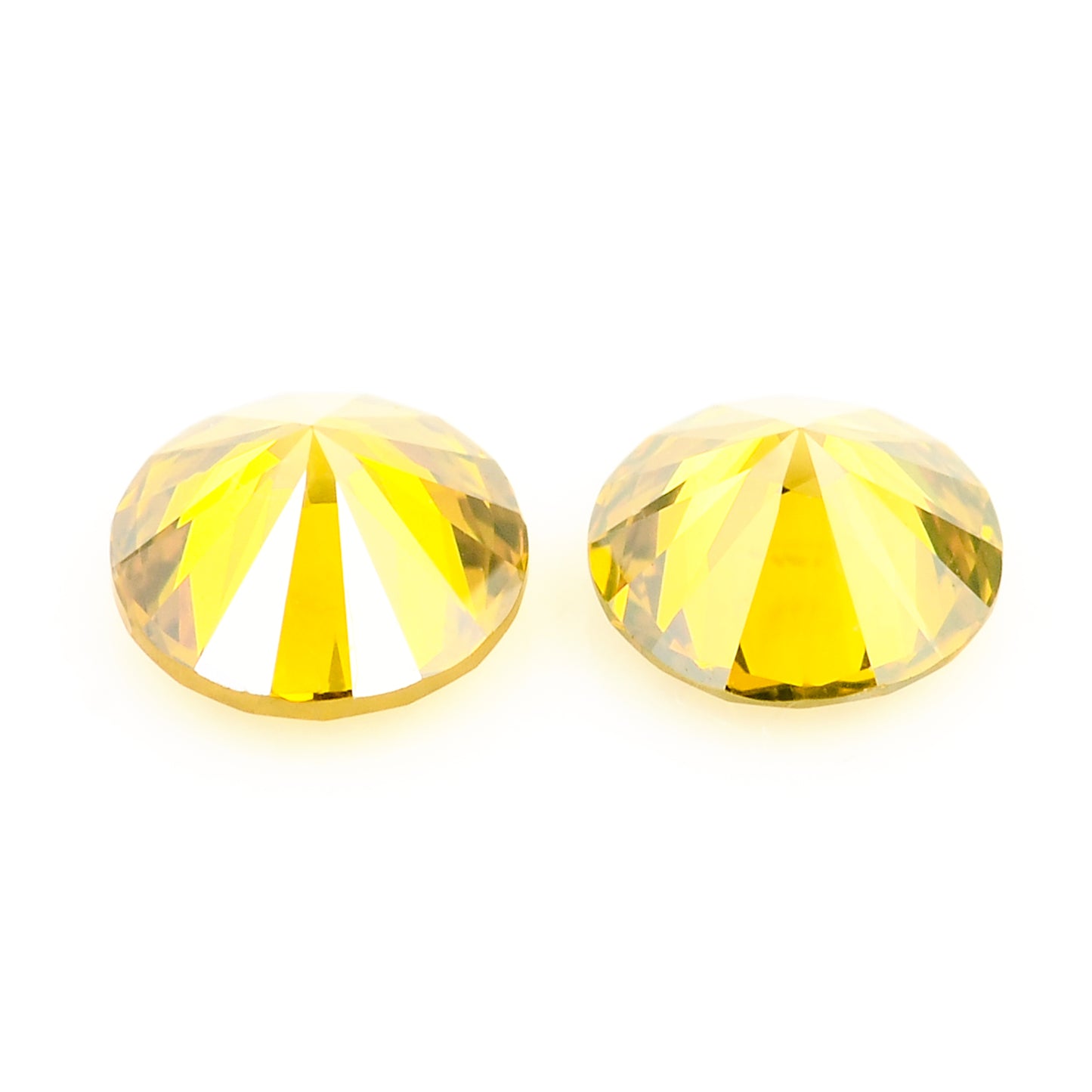 0.45 Yellow Diamond Round Loose Gemstone