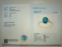 1.18 Ct Oval Natural Emerald 14K Gold Ring