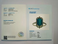 2.37 Ct Octagon Natural Emerald 14K Gold Ring