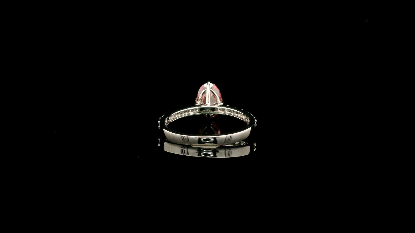 1.88 Carats Pink Lab Grown Diamond 14K Gold Ring