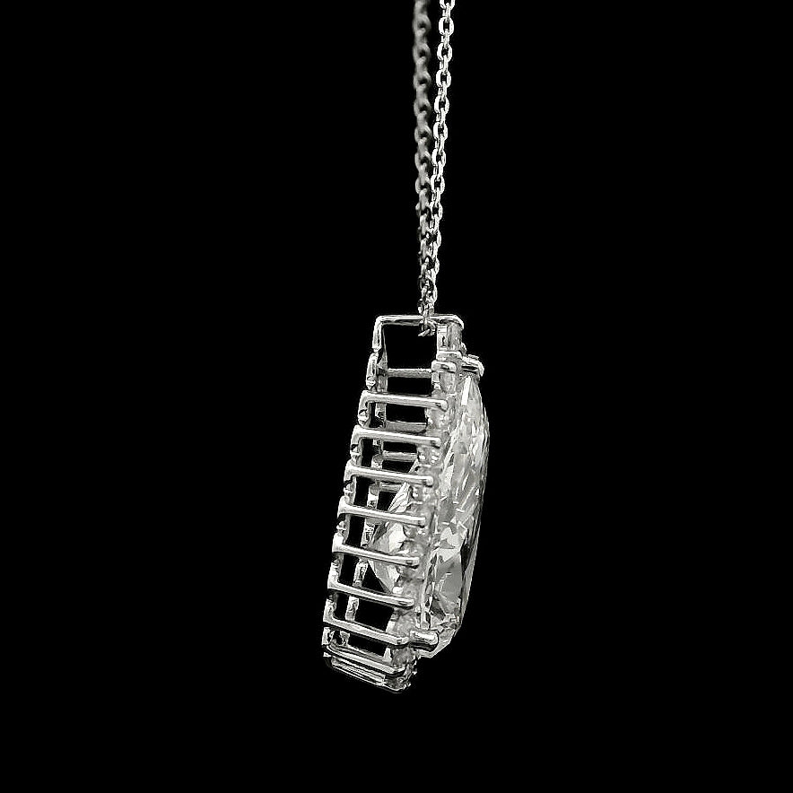 5.34 Carats Lab Grown Diamond 14K Gold Pendant