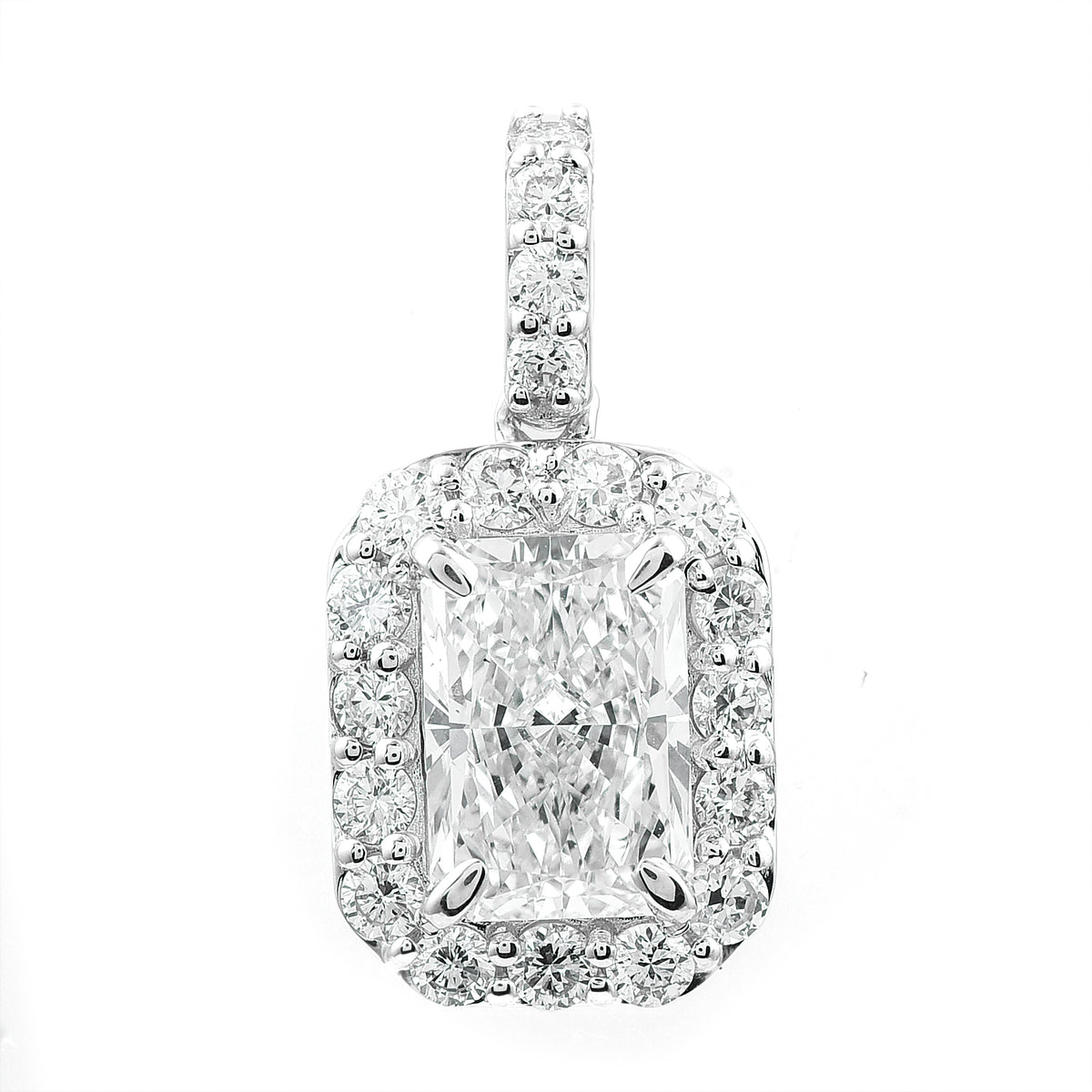 2.48 Carats Lab Grown Diamond 14K Gold Pendant