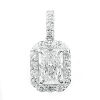 2.48 Carats Lab Grown Diamond 14K Gold Pendant