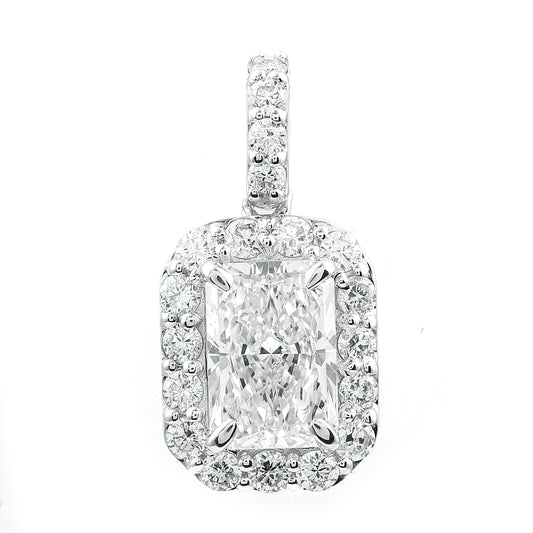 2.48 Carats Lab Grown Diamond 14K Gold Pendant