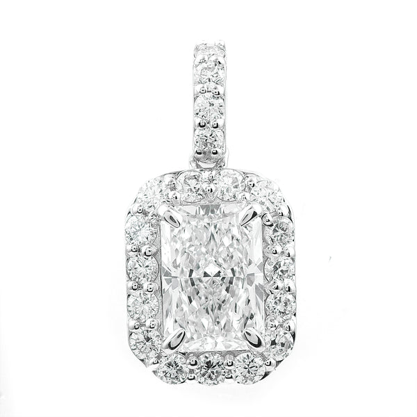 2.48 Carats Lab Grown Diamond 14K Gold Pendant