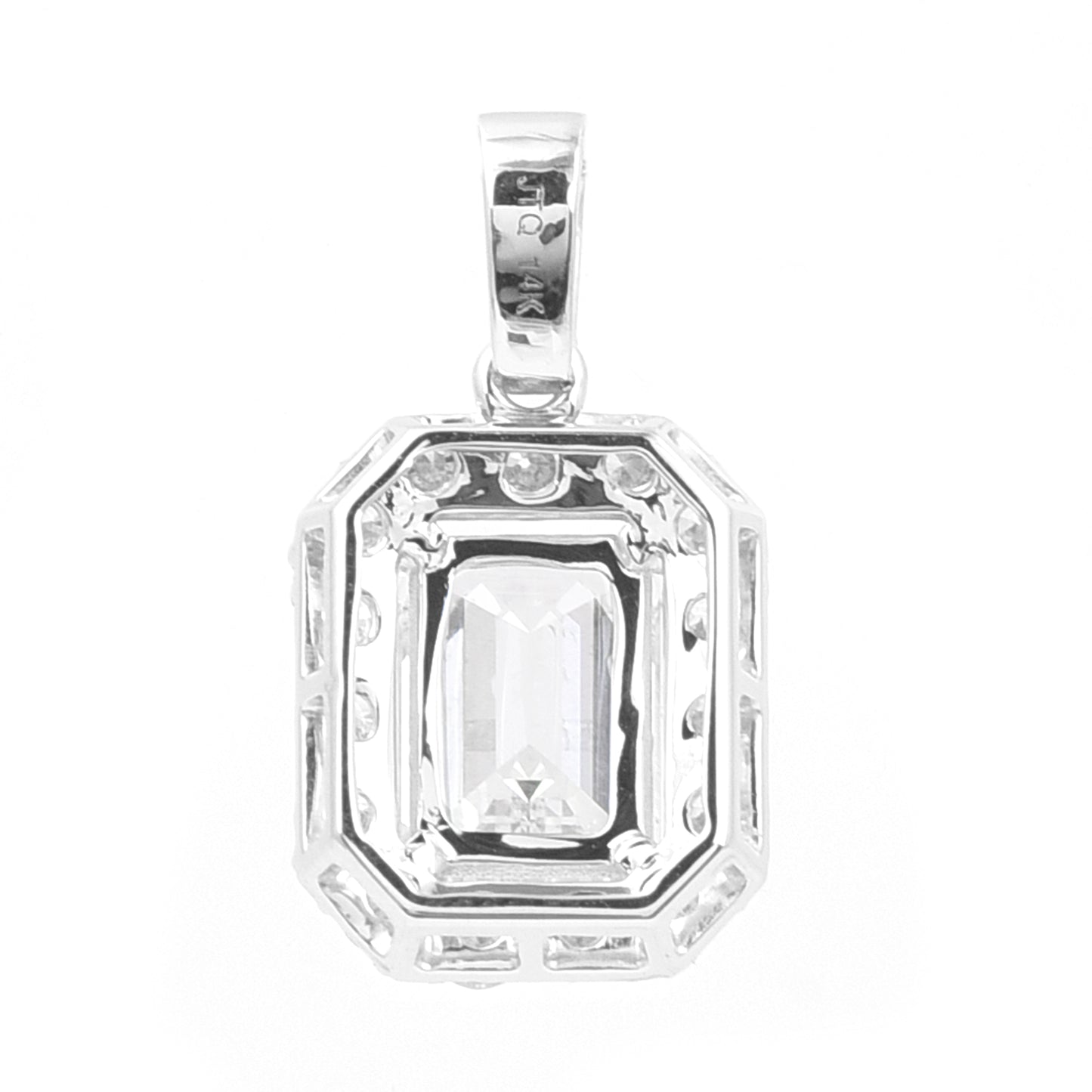 2.56 Carats Lab Grown Diamond 14K Gold Pendant