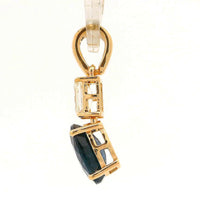 1.86 Ct Oval Sapphire 14K Gold Pendant