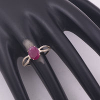 1.63 Ct Oval Mixed Cut Natural Ruby 14K Gold Ring